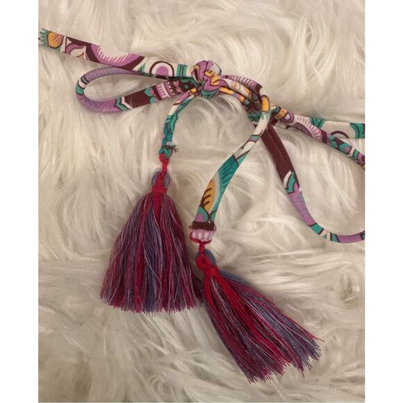 NWT BECCA Rebecca Virtue Groovy Cheryl Reversible Triangle Swim Top Multi Large - Picture 8 of 11